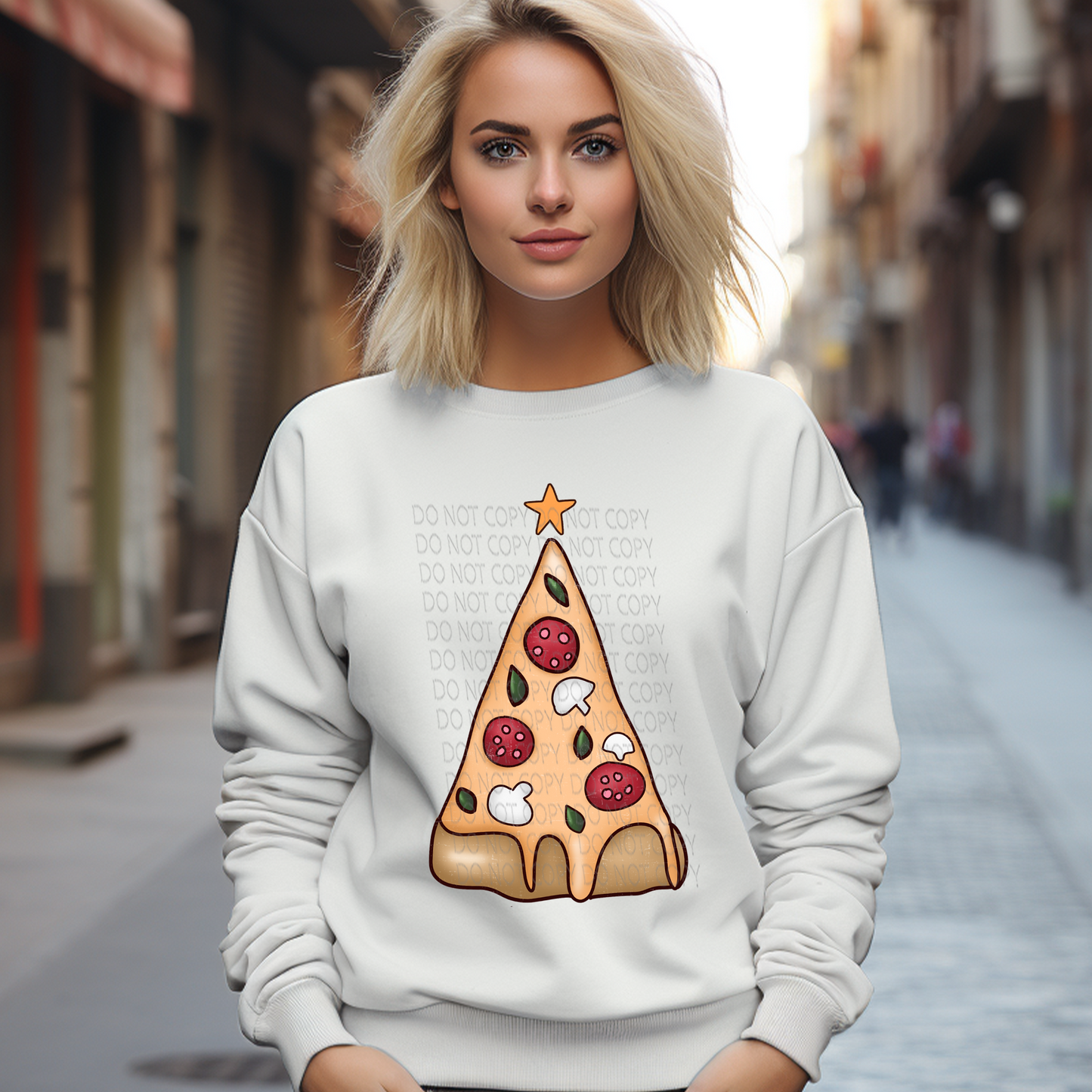 Pizza Christmas Tree DTF & Sublimation Transfer