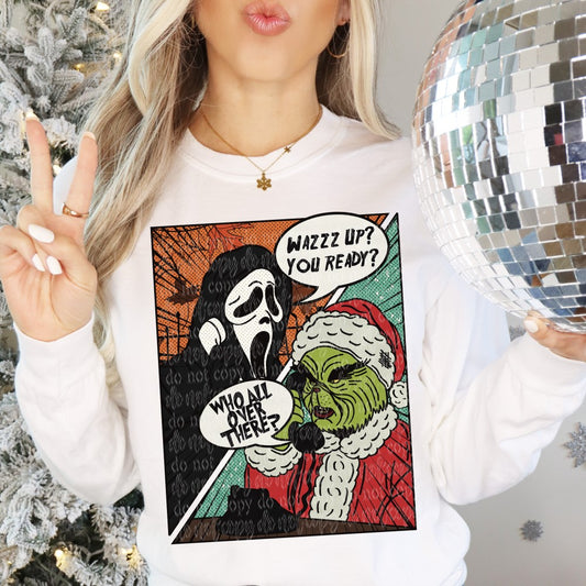 Scream Mean Green Comic DTF & Sublimation Transfer