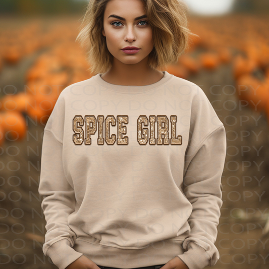 Spice Girl **EXCLUSIVE** Faux Embroidery and Sparkles DTF & Sublimation Transfer