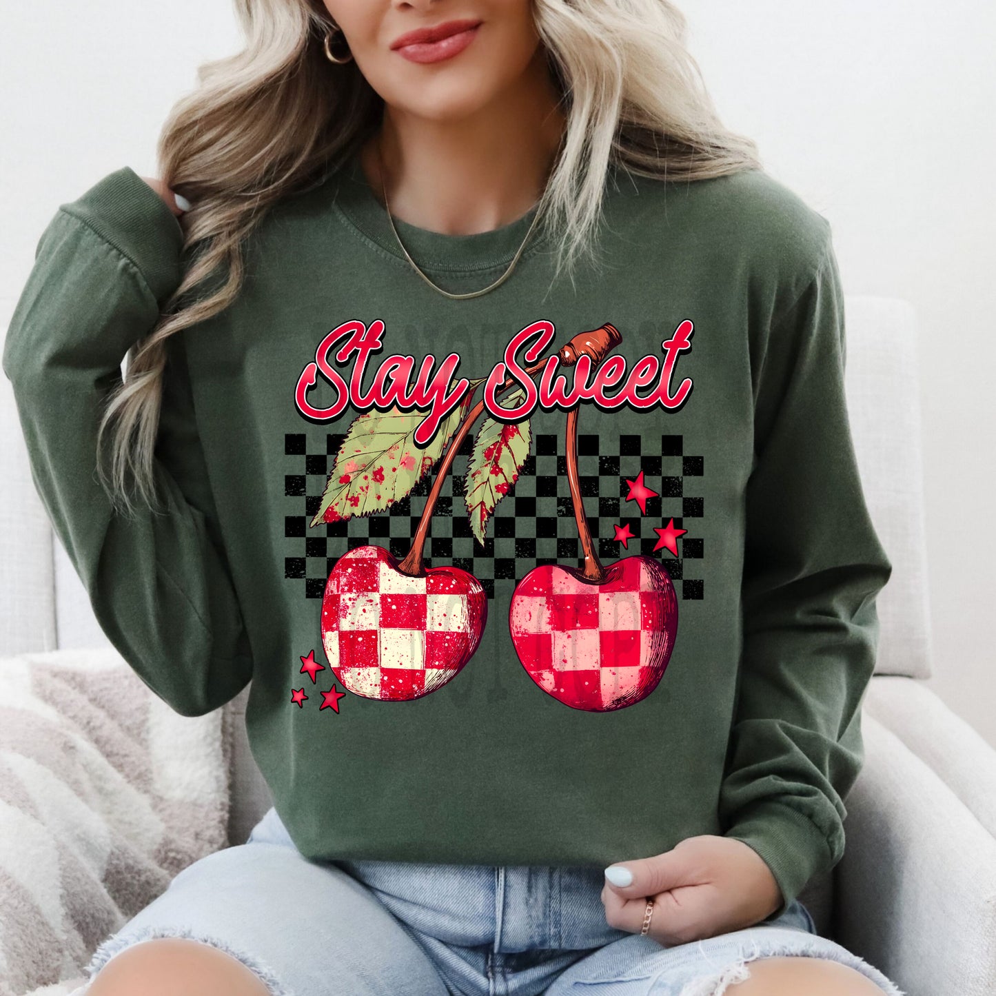 Stay Sweet Checkers DTF & Sublimation Transfer