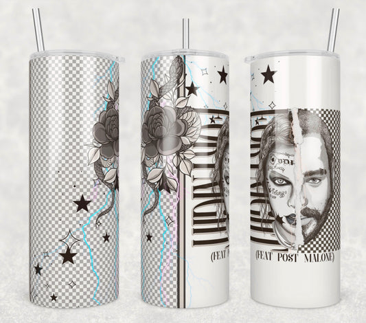 Poet and Post Sublimation (matches shirt) Transfer Tumbler Wrap 20oz (read description)