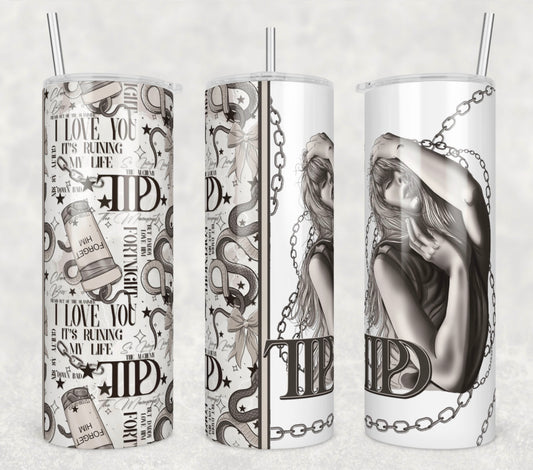 Department Chains (matches shirt) Sublimation Transfer Tumbler Wrap 20oz (read description)