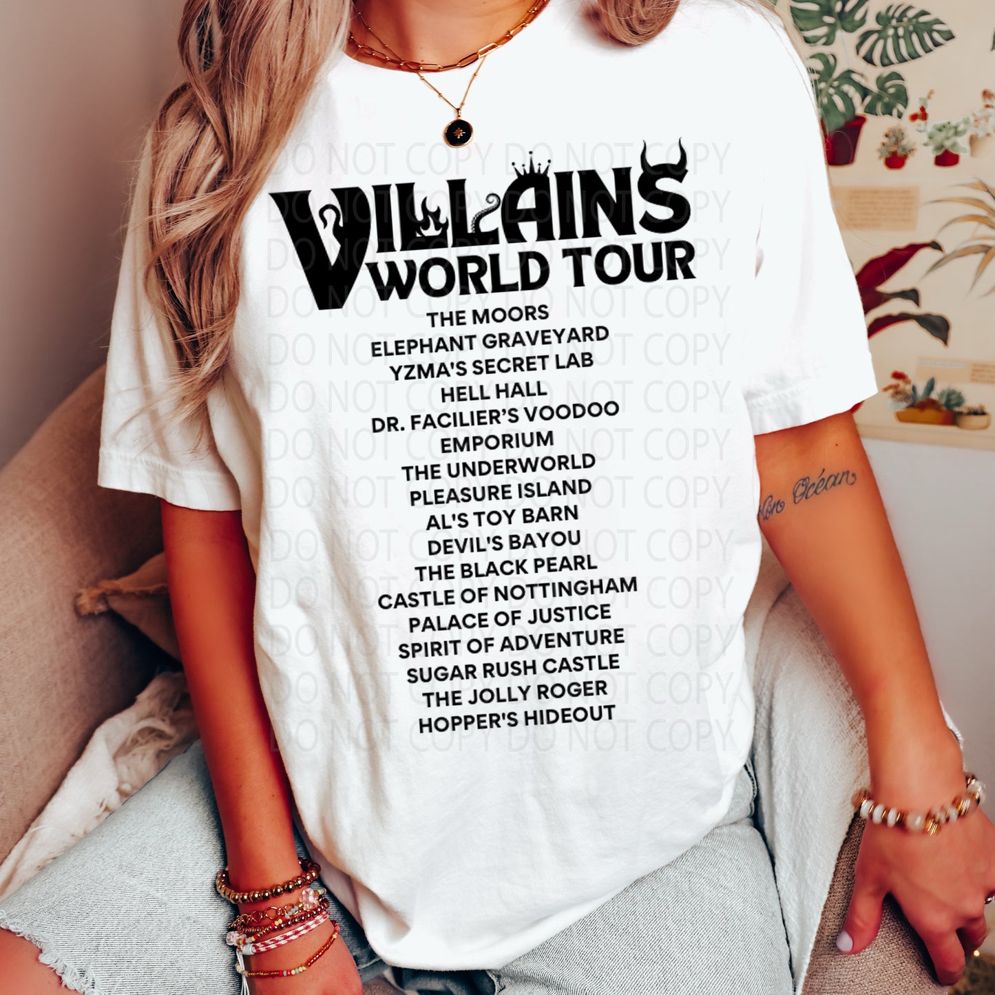 Villains World Tour DTF & Sublimation Transfer