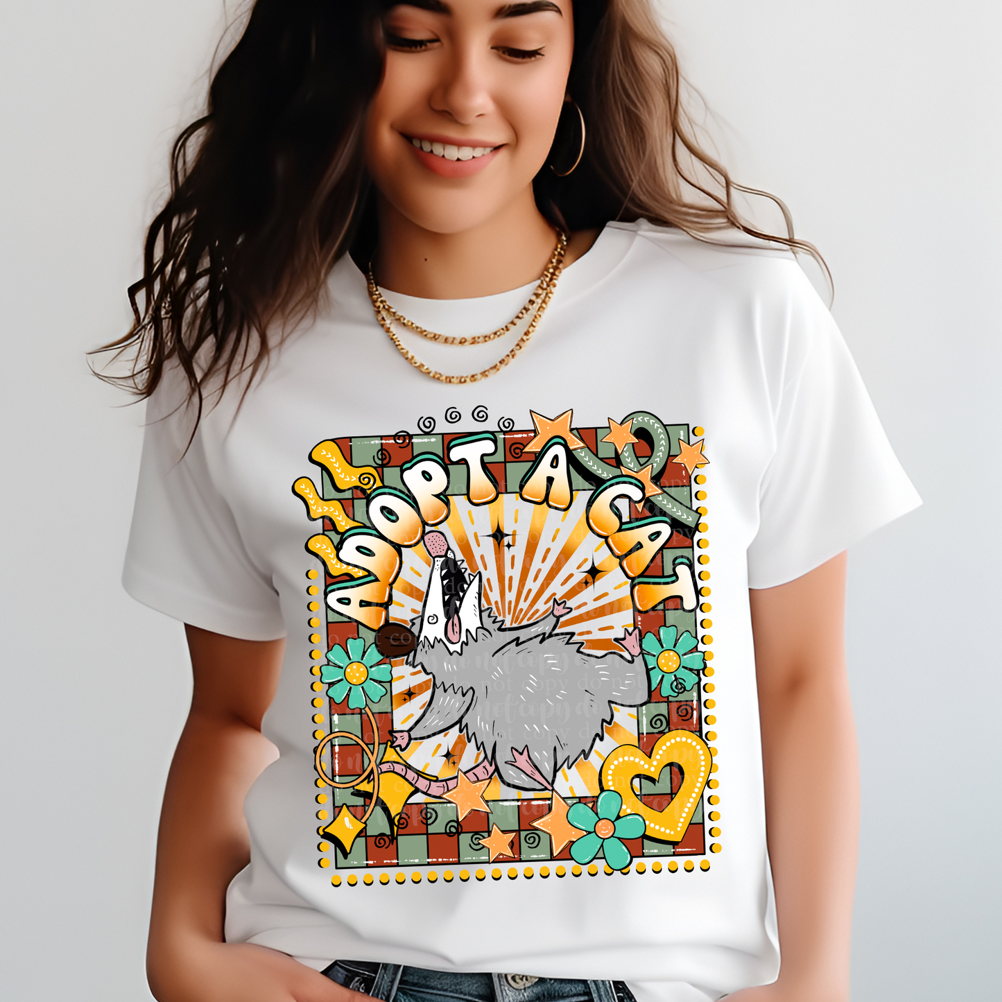 Adopt Opossum Joke DTF & Sublimation Transfer