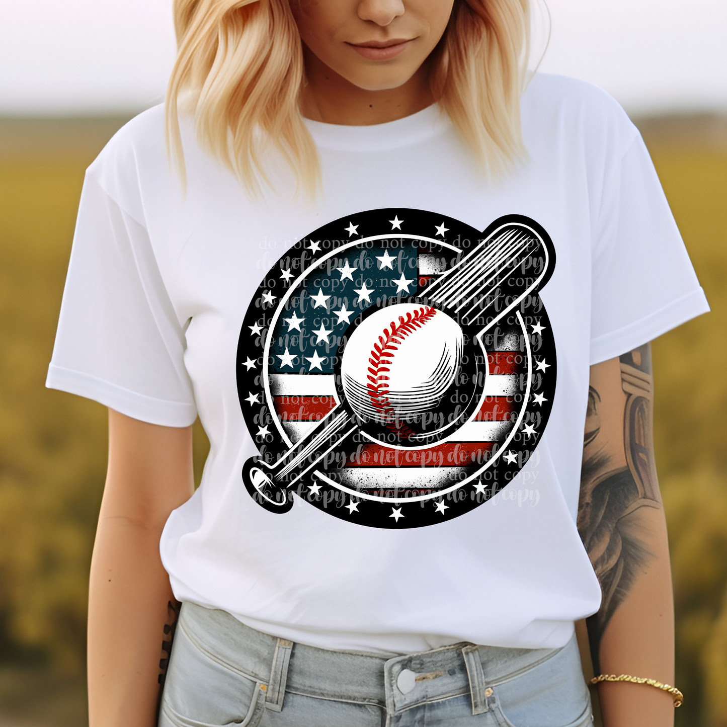 All American Baseball DTF & Sublimation Transfer