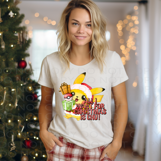 All I Want for Christmas DTF & Sublimation Transfer