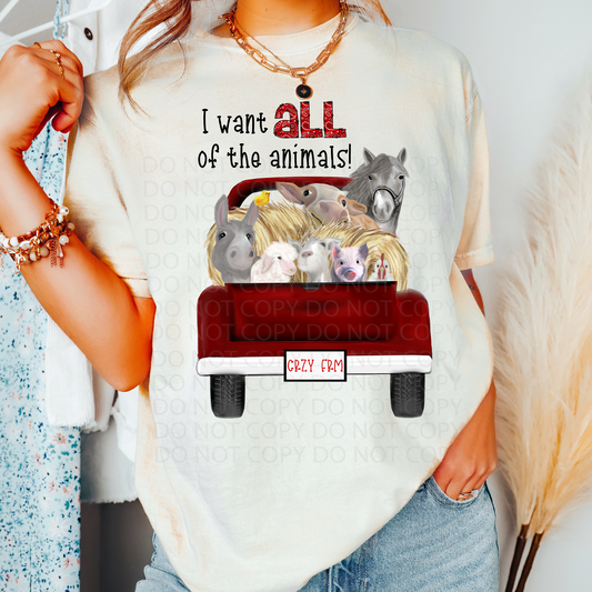 All the Animals DTF & Sublimation Transfer