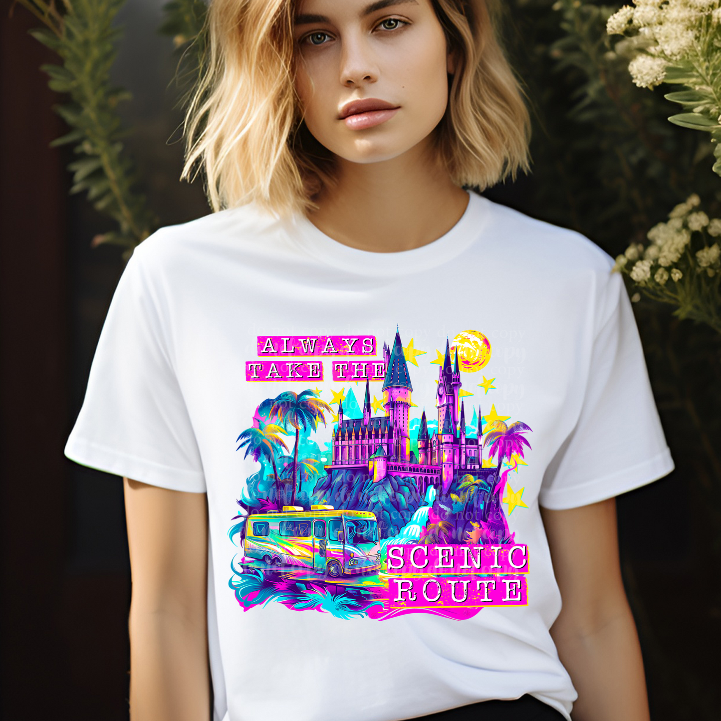 Always Take the Scenic Route DTF & Sublimation Transfer