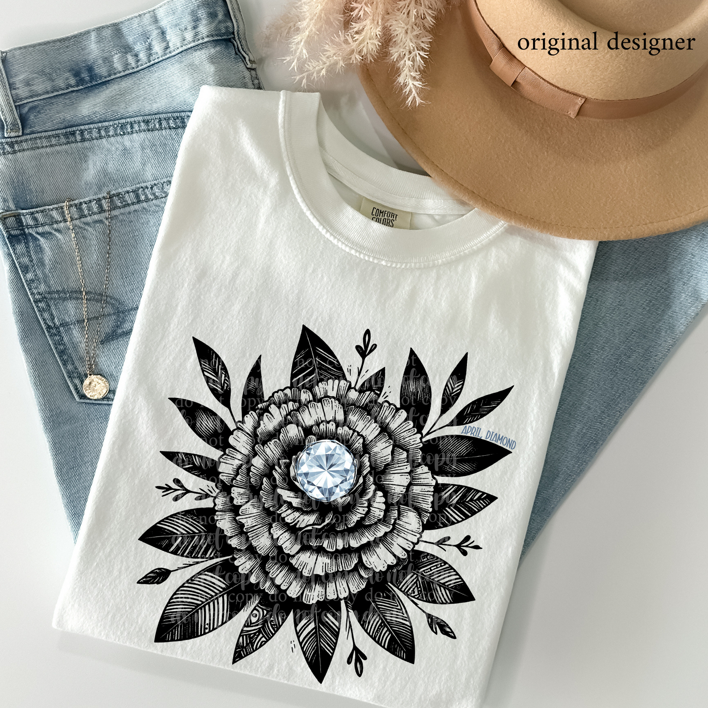 April Diamond Floral *EXCLUSIVE* DTF & Sublimation Transfer