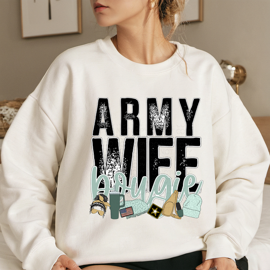 Army Wife Bougie DTF & Sublimation Transfer