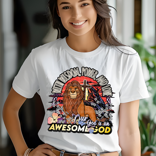 Awesome God DTF & Sublimation Transfer