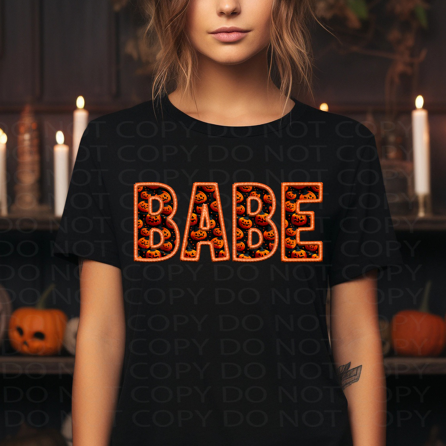 Babe Faux Embroidery DTF & Sublimation Transfer