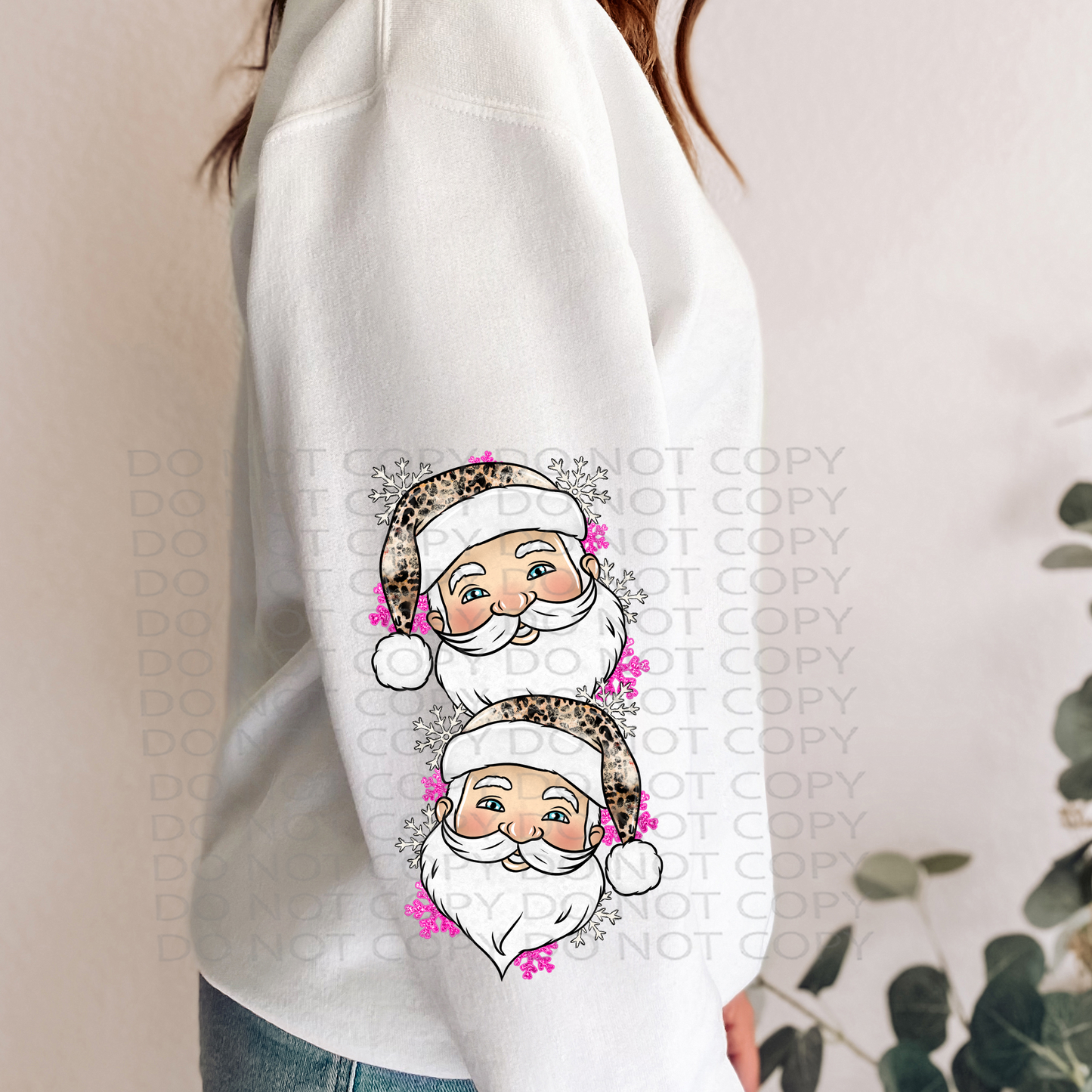 Santa Baby Sleeve (matches shirt) DTF & Sublimation Transfer