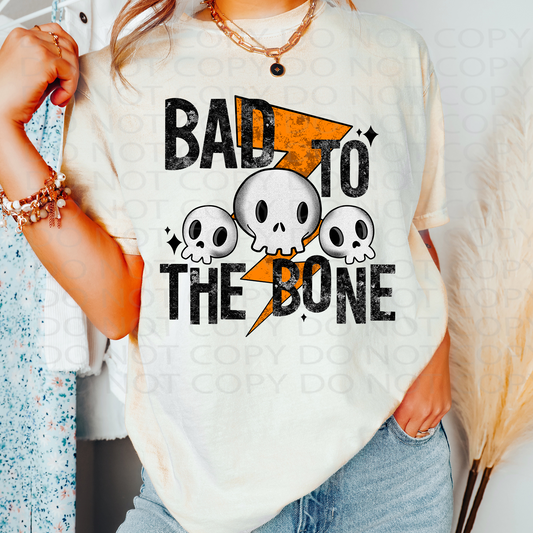 Bad to the Bone DTF & Sublimation Transfer