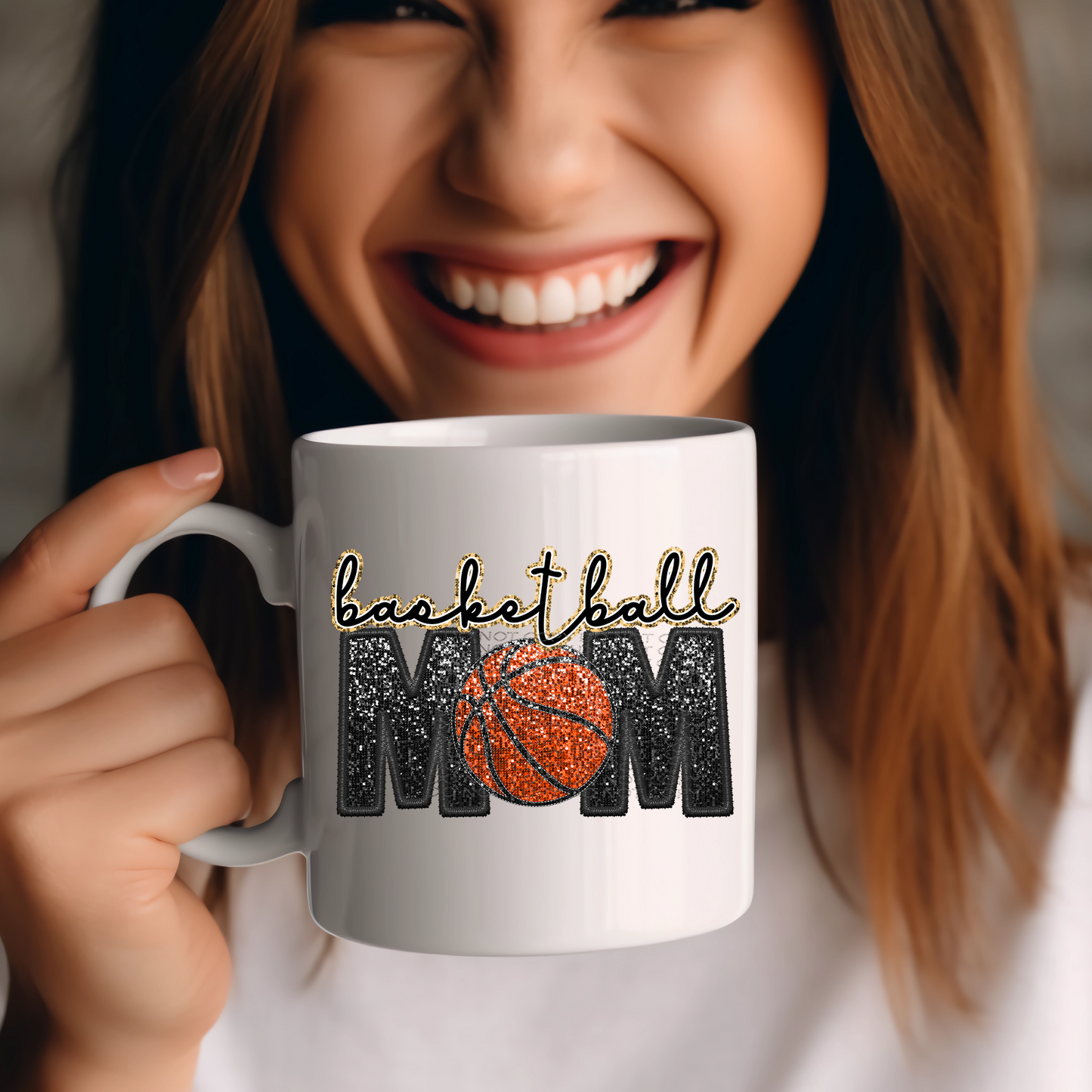 Basketball Mom (matches shirt) UV DTF Transfer