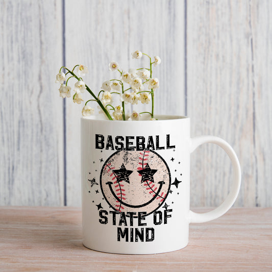 Baseball State of Mind (matches shirt) UV DTF Transfer