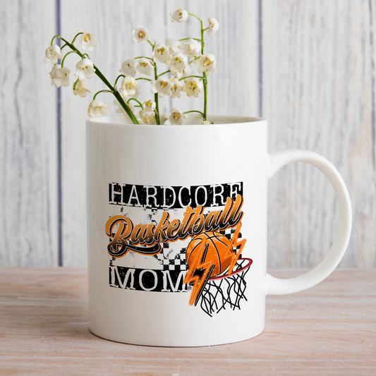 Hardcore Basketball Mom (matches shirt) UV DTF Transfer