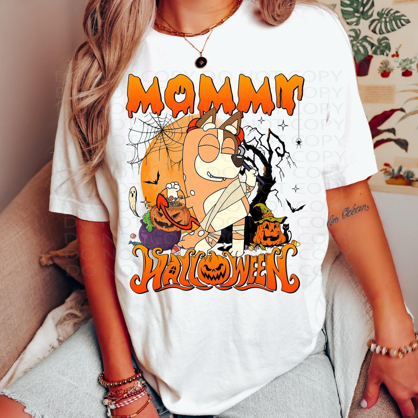 B Dog Mommy Halloween DTF & Sublimation Transfer