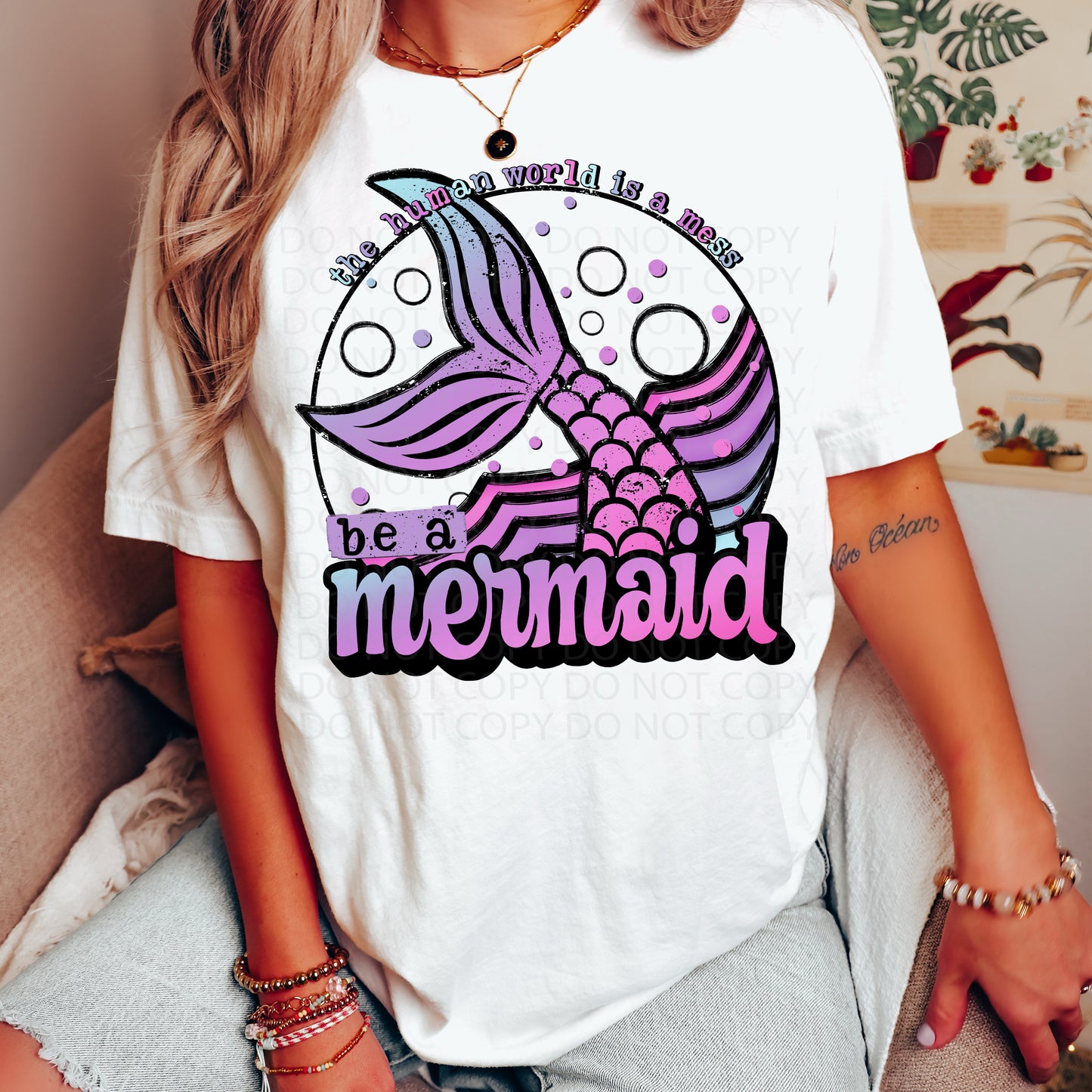 Be a Mermaid DTF & Sublimation Transfer