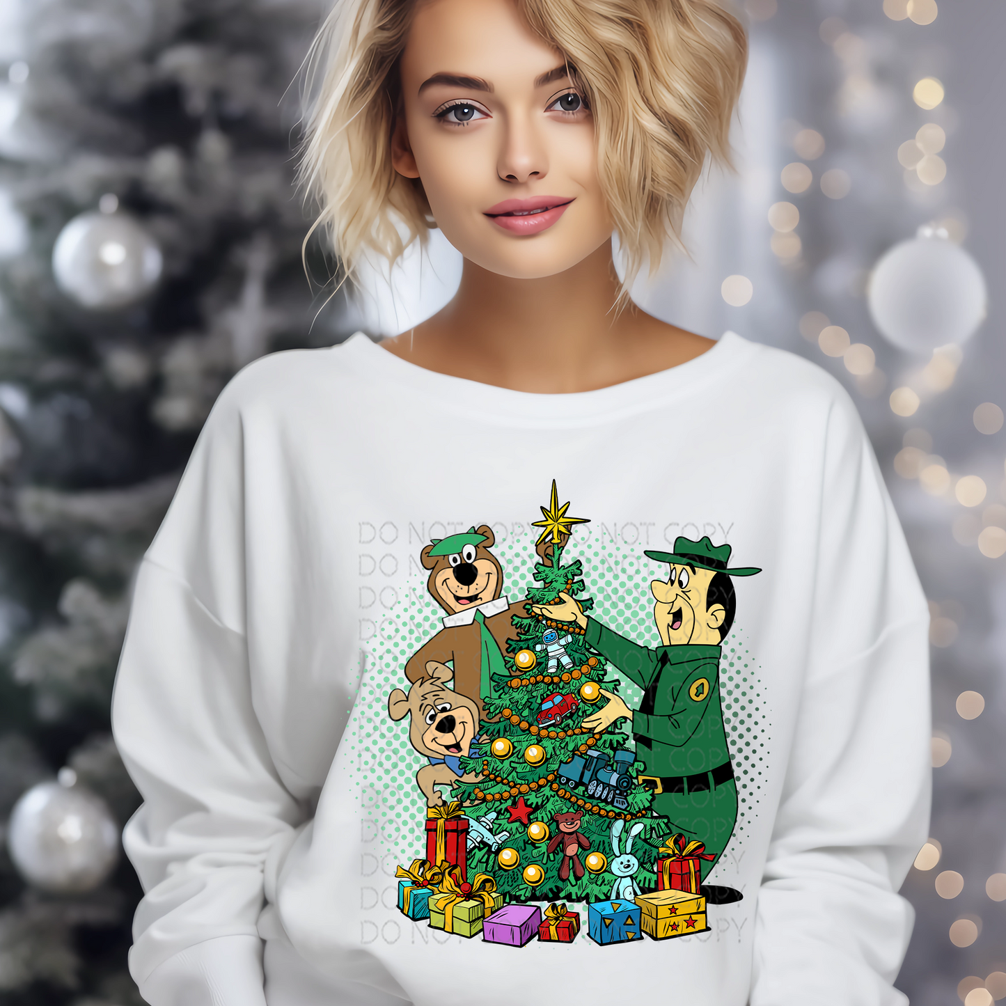 Boo Boo Beary Christmas DTF & Sublimation Transfer