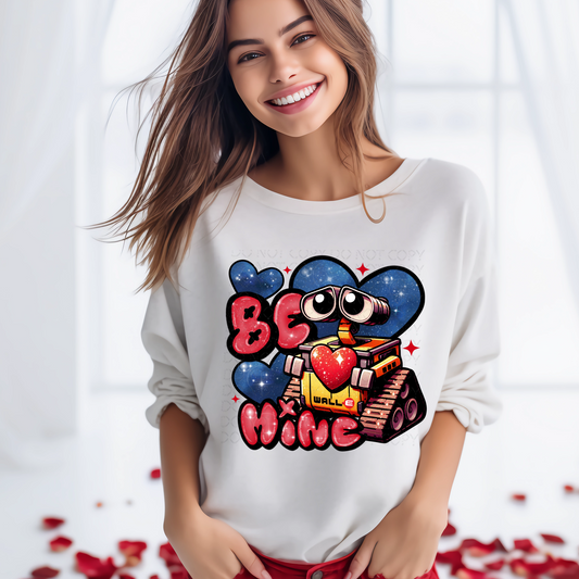 Be Mine Robot DTF & Sublimation Transfer