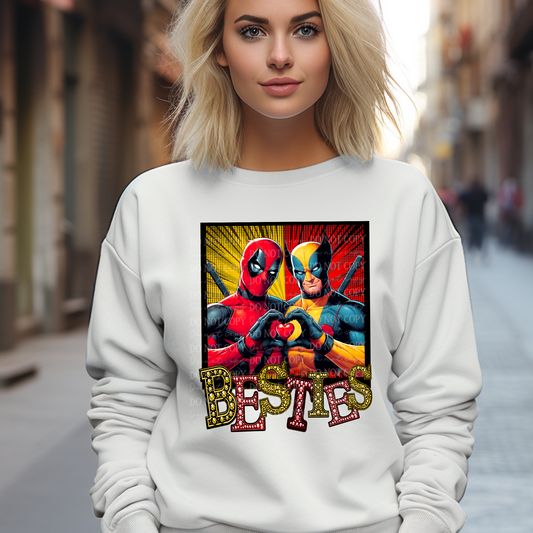 Besties Faux Rhinestone DTF & Sublimation Transfer