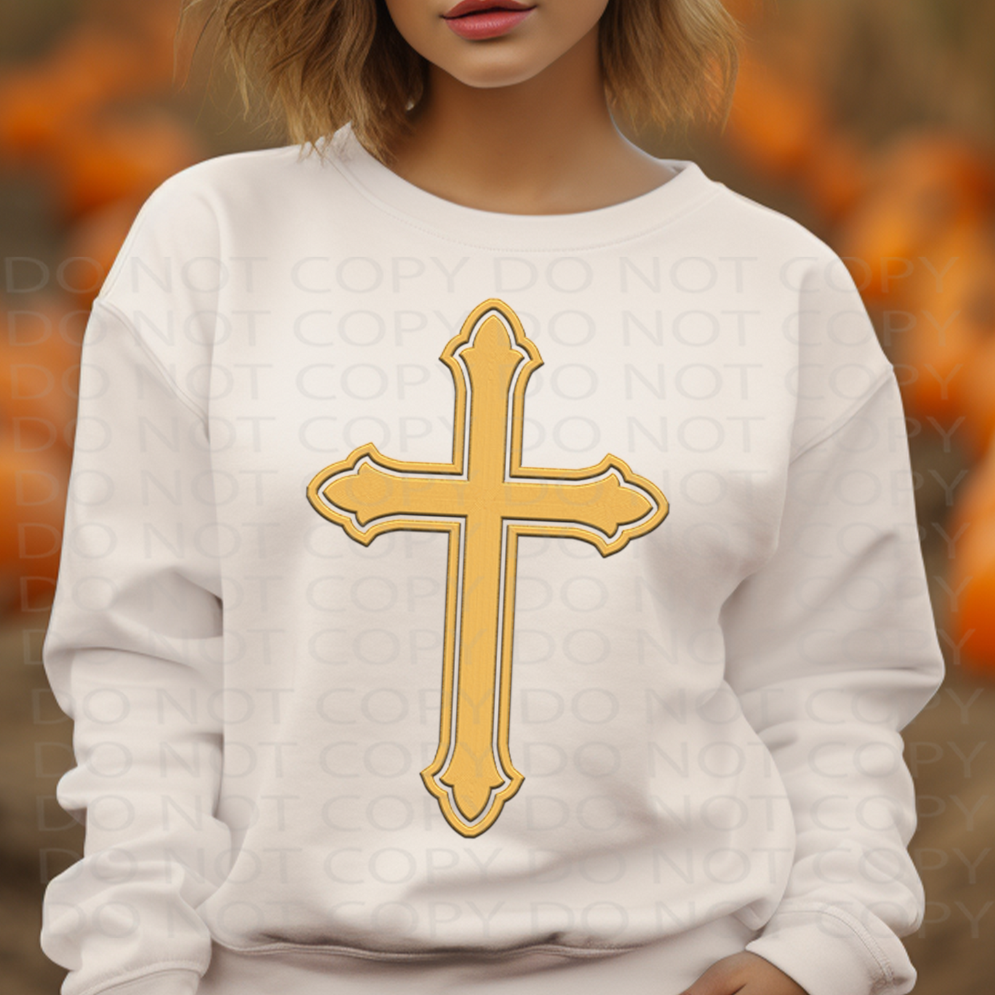 Cross **EXCLUSIVE** Faux Embroidery DTF & Sublimation Transfer