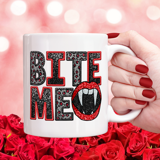 Bite Me (matches shirt) UV DTF Transfer