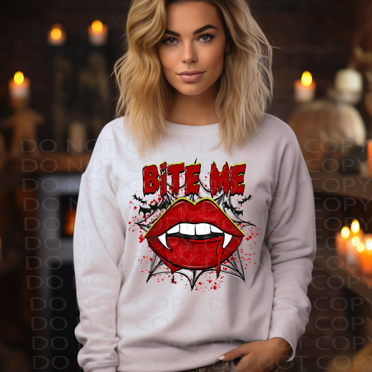 Bite Me Fangs DTF & Sublimation Transfer