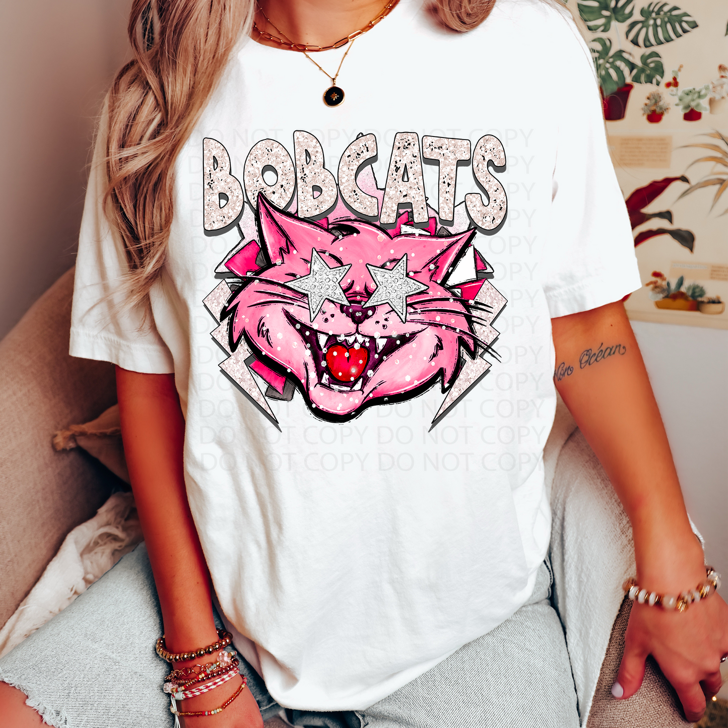 Preppy Bobcats DTF & Sublimation Transfer