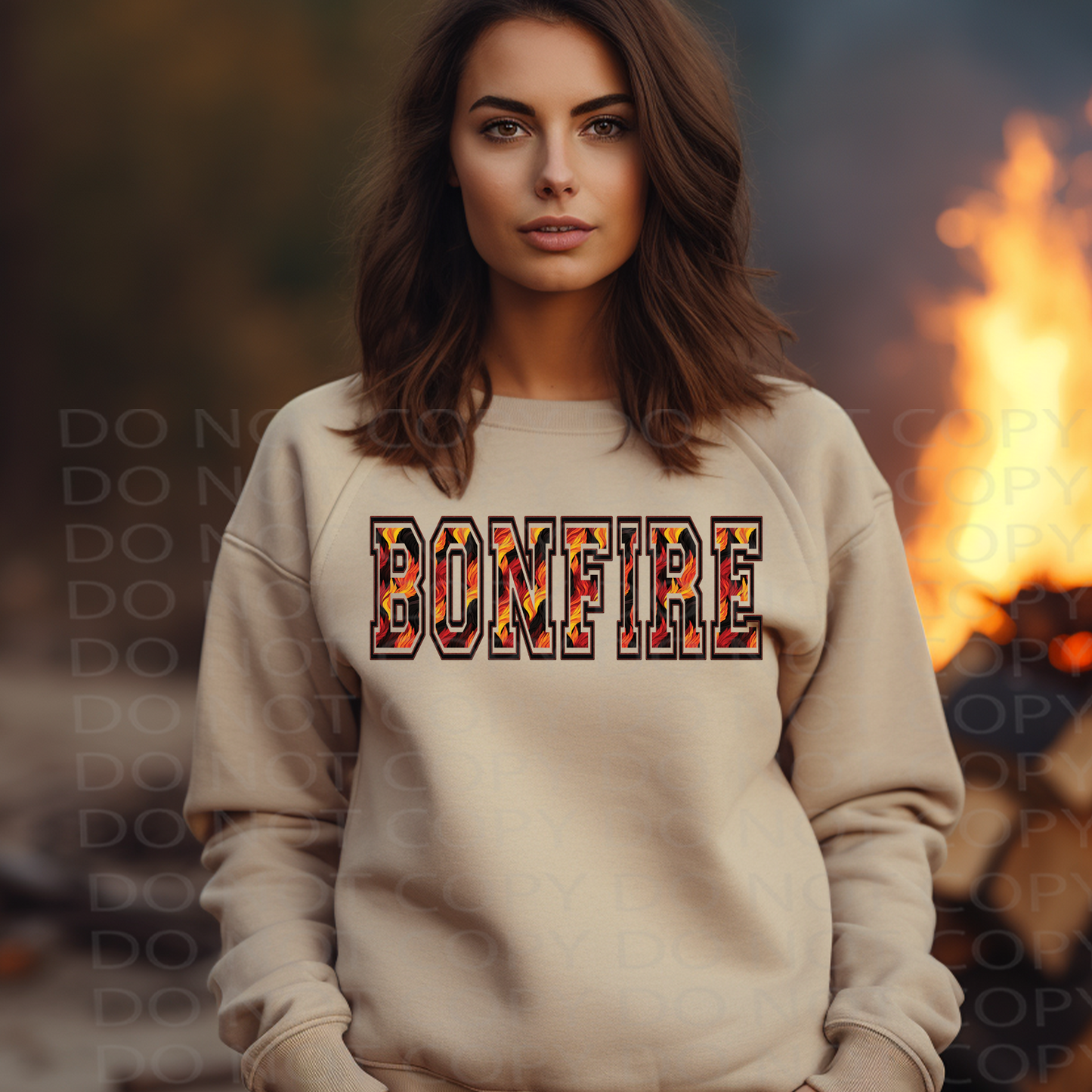 Bonfire **EXCLUSIVE** Faux Embroidery DTF & Sublimation Transfer
