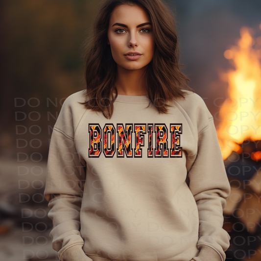 Bonfire **EXCLUSIVE** Faux Embroidery DTF & Sublimation Transfer