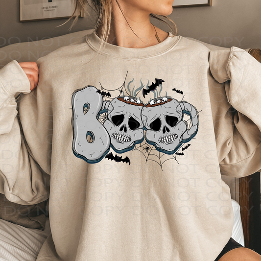 Boo Skele Mugs DTF & Sublimation Transfer