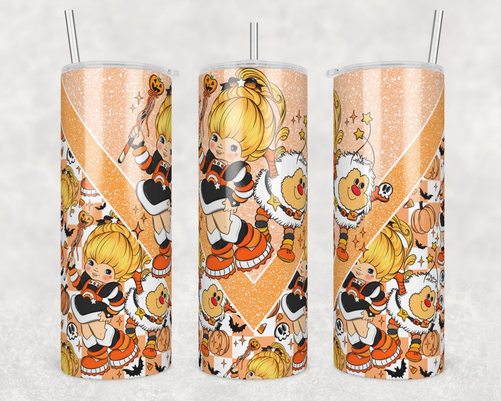 Let's Get Spooky Brite (matches shirt) Transfer Tumbler Wrap 20oz (read description)