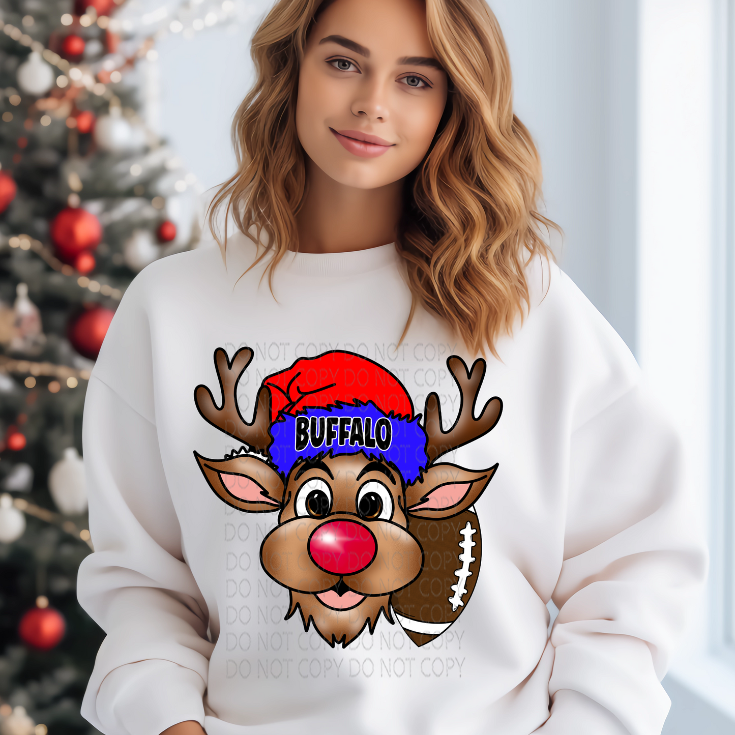 Buffalo Reindeer DTF & Sublimation Transfer