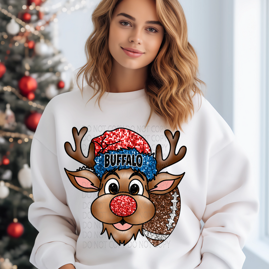 Buffalo Reindeer DTF & Sublimation Transfer