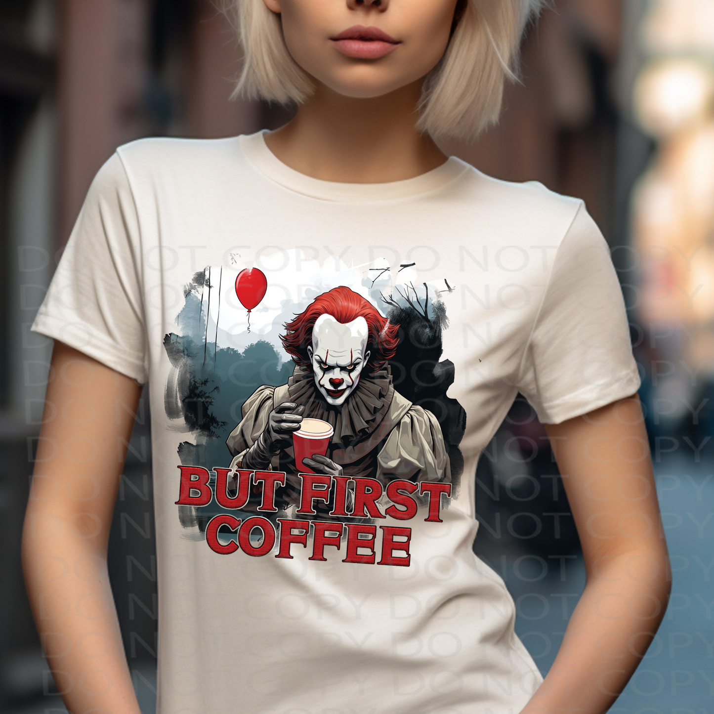 But First Coffee Clown DTF & Sublimation Transfer