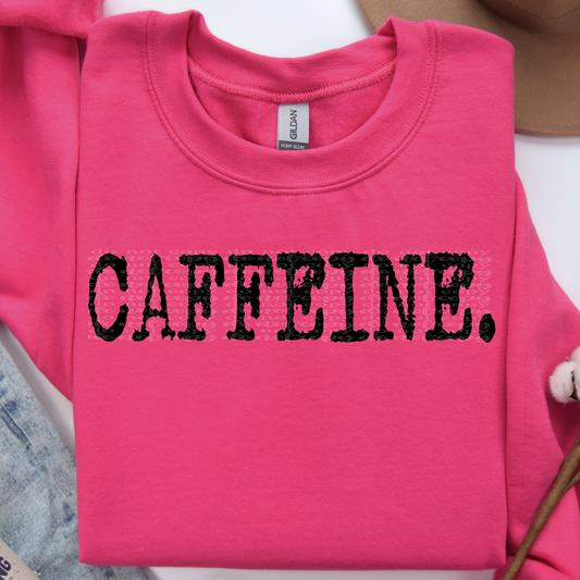 Caffeine Typography DTF & Sublimation Transfer