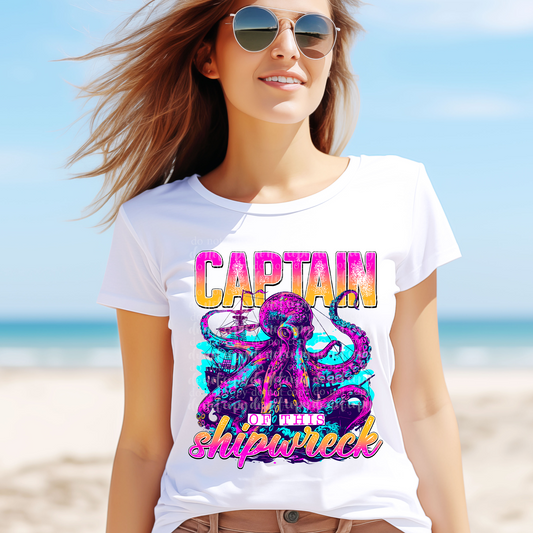 Captain of this Shipwreck DTF & Sublimation Transfer