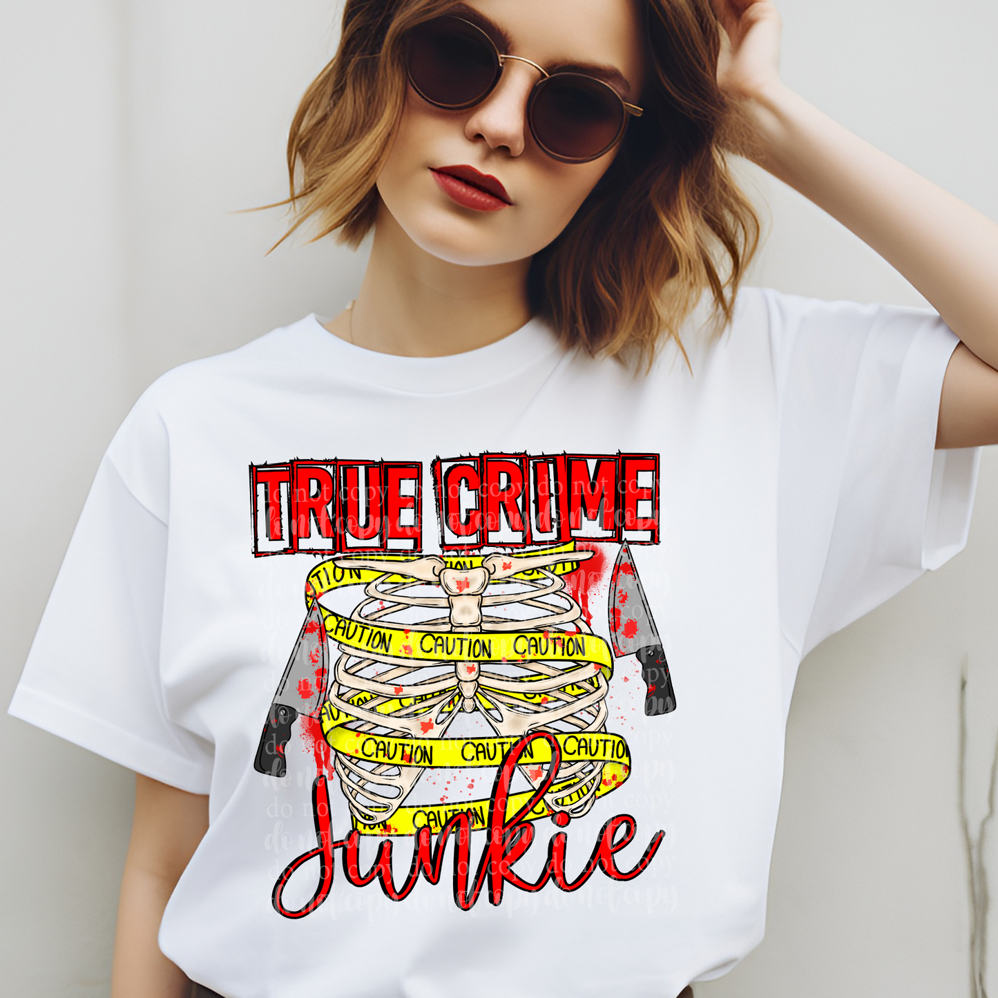 Caution True Crime DTF & Sublimation Transfer