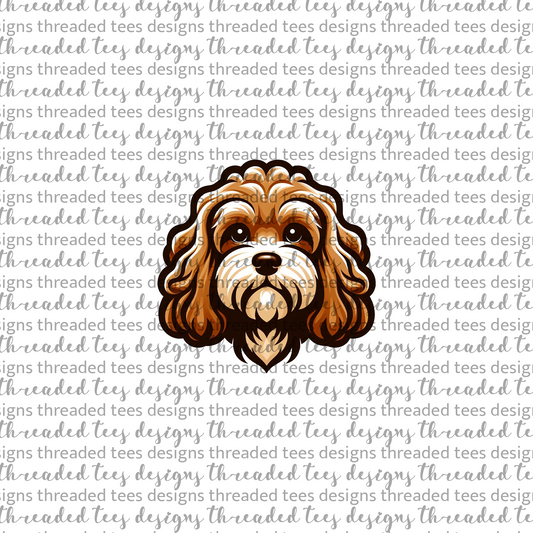 Cavapoo Wrist/Pocket (matches shirt) DTF & Sublimation Transfer