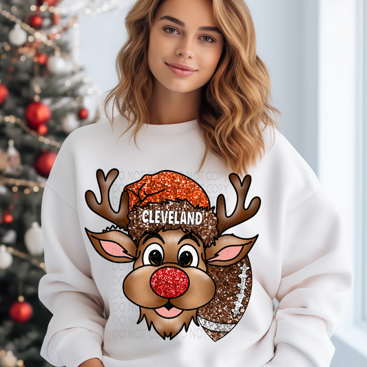 Cleveland Reindeer DTF & Sublimation Transfer