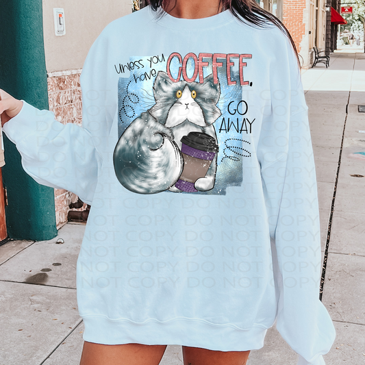 Coffee Cat DTF & Sublimation Transfer