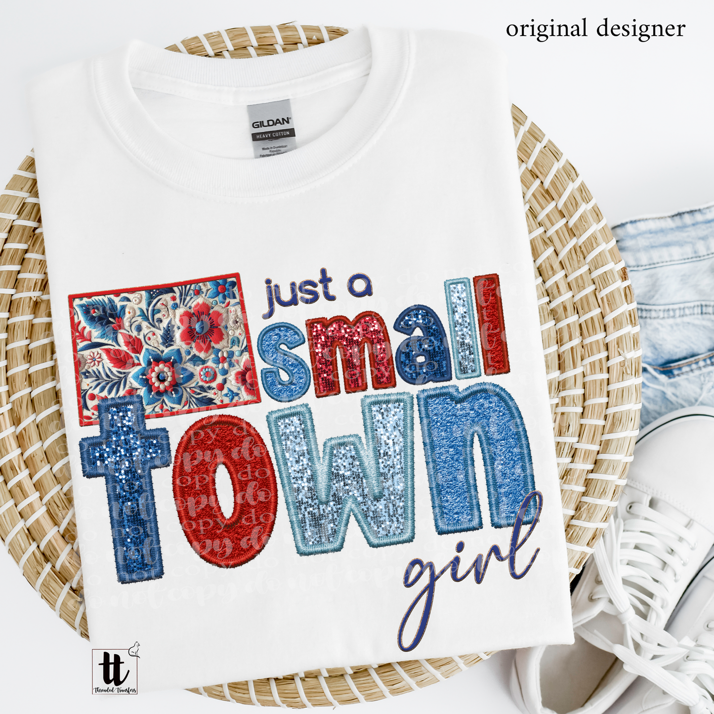 Colorado Small Town **EXCLUSIVE** Faux Embroidery, Chenille, & Sparkles DTF & Sublimation Transfer