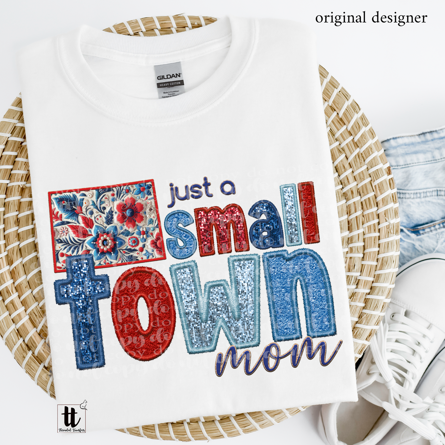 Colorado Small Town **EXCLUSIVE** Faux Embroidery, Chenille, & Sparkles DTF & Sublimation Transfer