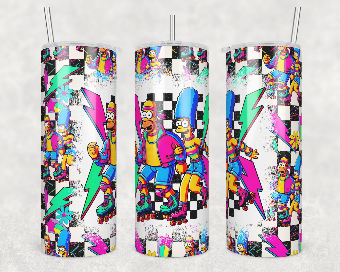 Couples Skate Time (matches shirt) Sublimation Transfer Tumbler Wrap 20oz (read description)