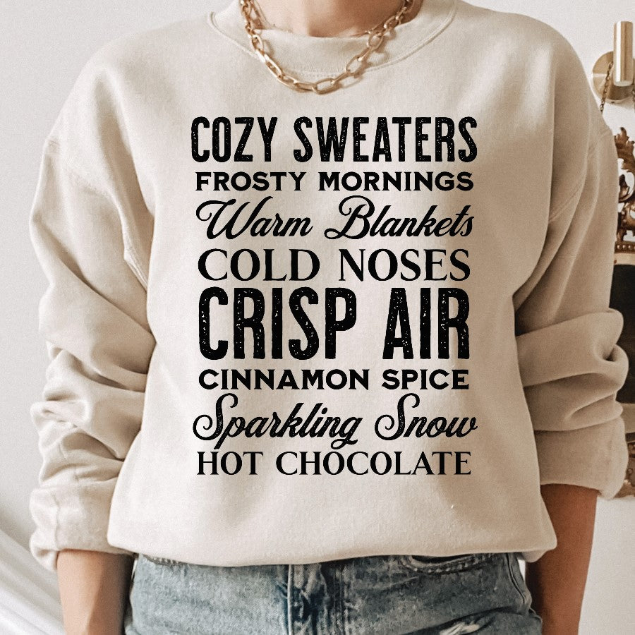 Cozy Sweaters DTF & Sublimation Transfer
