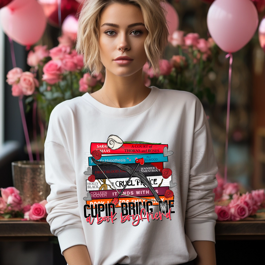 Cupid Bring Me a Book Boyfriend DTF & Sublimation Transfer