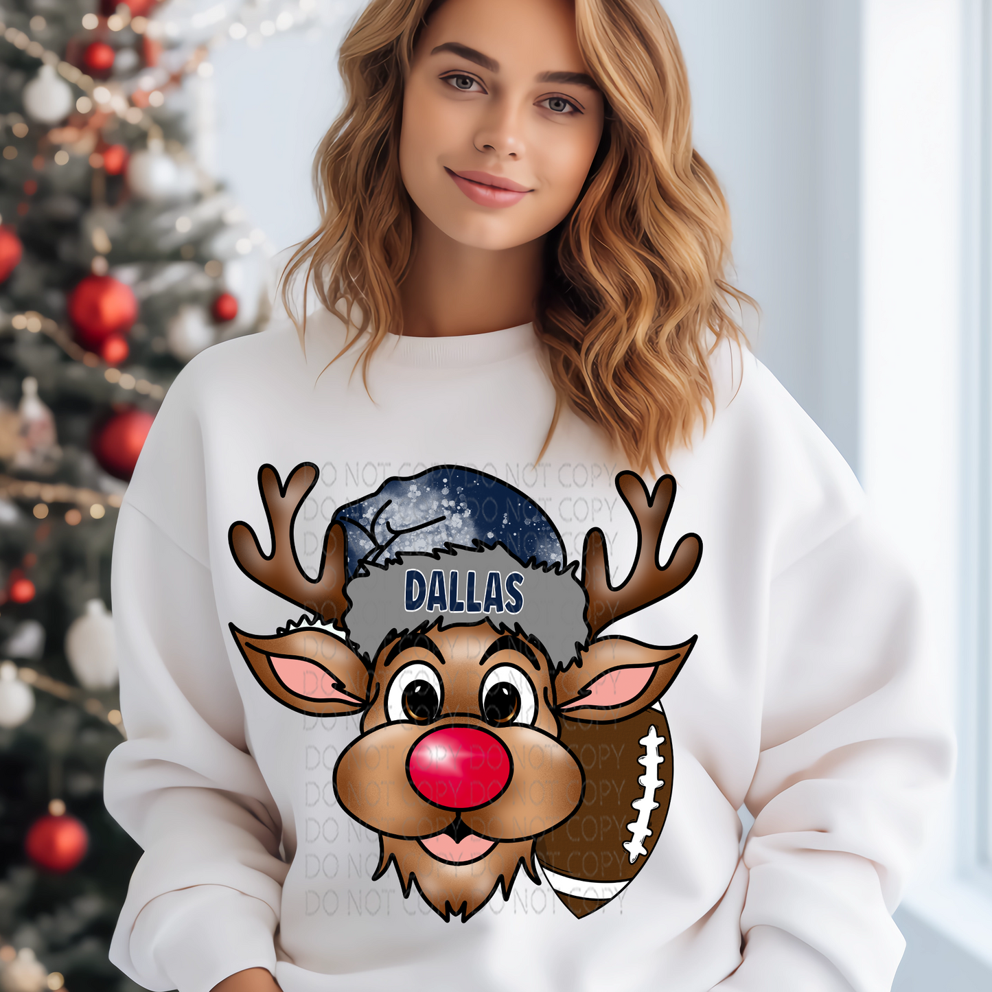 Dallas Reindeer DTF & Sublimation Transfer