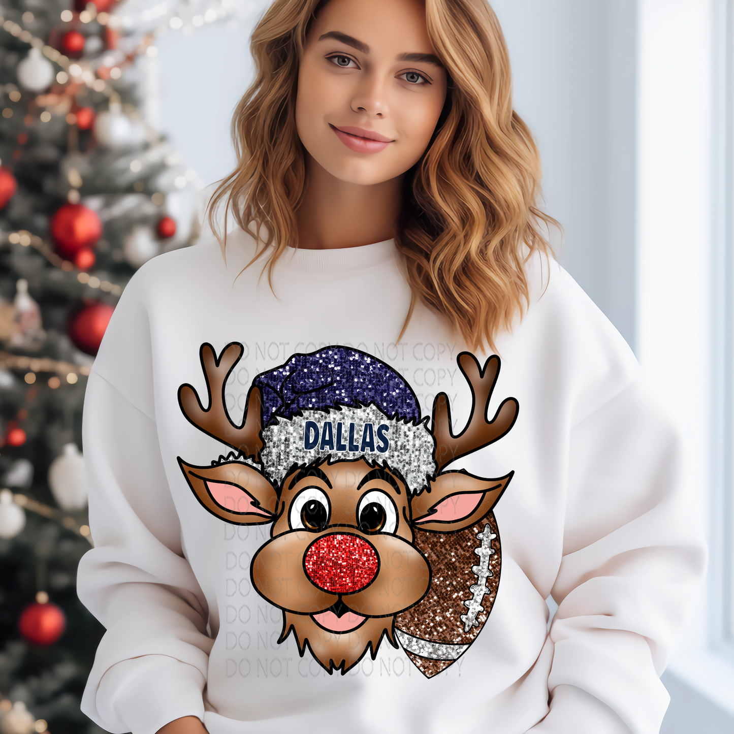 Dallas Reindeer DTF & Sublimation Transfer